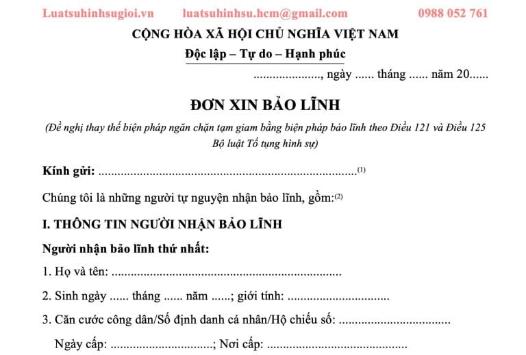 mau don xin bao lanh tai ngoai cho bi can bi cao